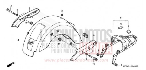 PARAFANGO POSTERIORE VT125C3 di 2003